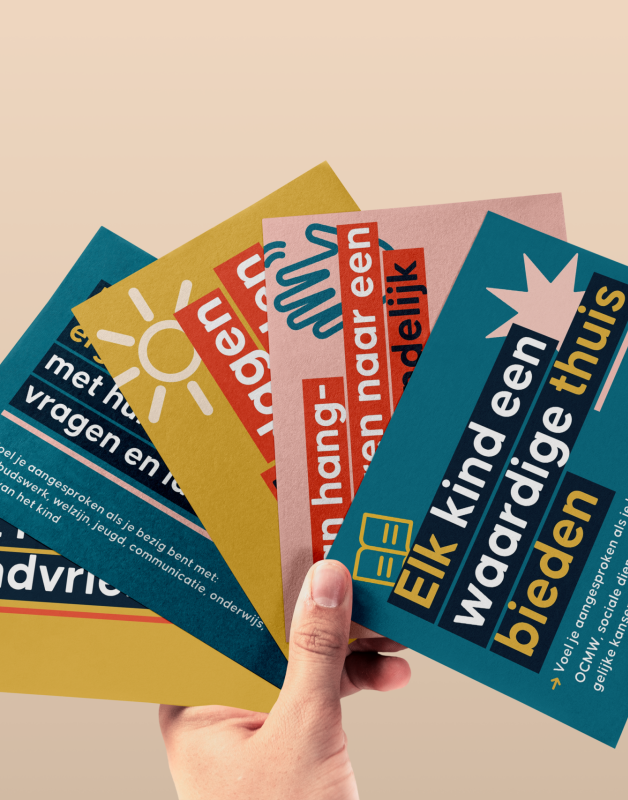 Voorbeeld van postkaarten van KRC